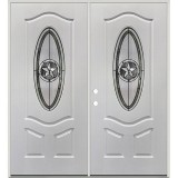 Texas Star 3/4 Oval Fiberglass Prehung Double Door Unit #60