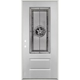 3/4 Oval Fiberglass Prehung Double Door Unit #16